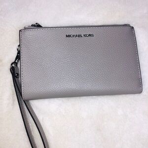 MICHAEL Michael Kors Adele Double-Zip Wristlet 7